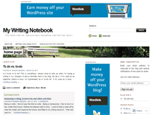 Tablet Screenshot of mywritingnotebook.com